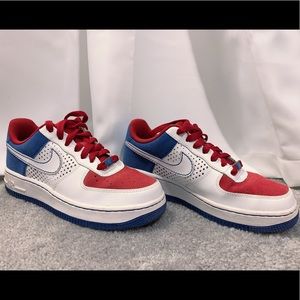 Air Force 1 lows, leather/suede, size 4.5Y
